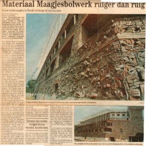 Materiaal Maagjesbolwerk ruiger dan ruig